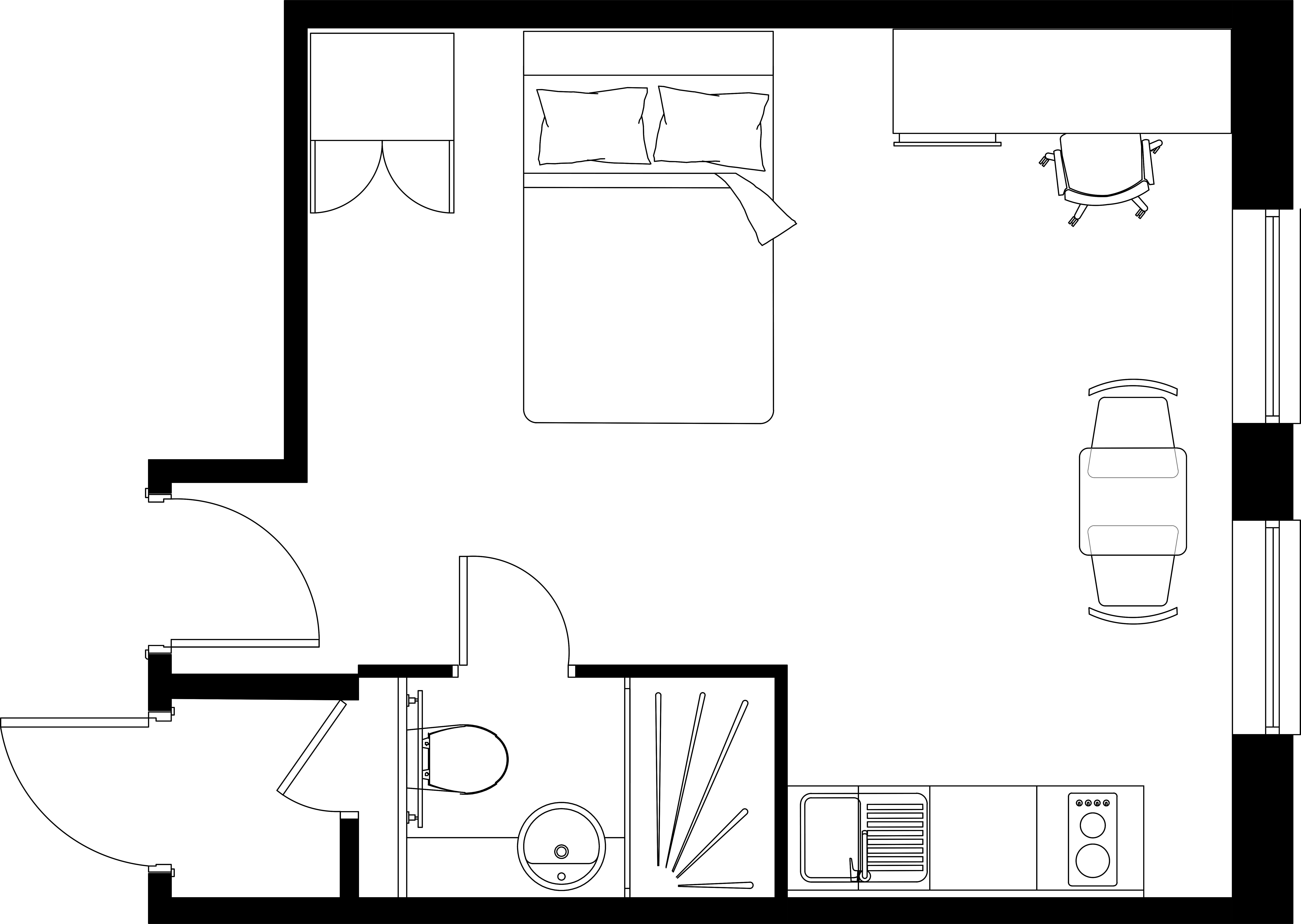 Gold Top Floor Studio