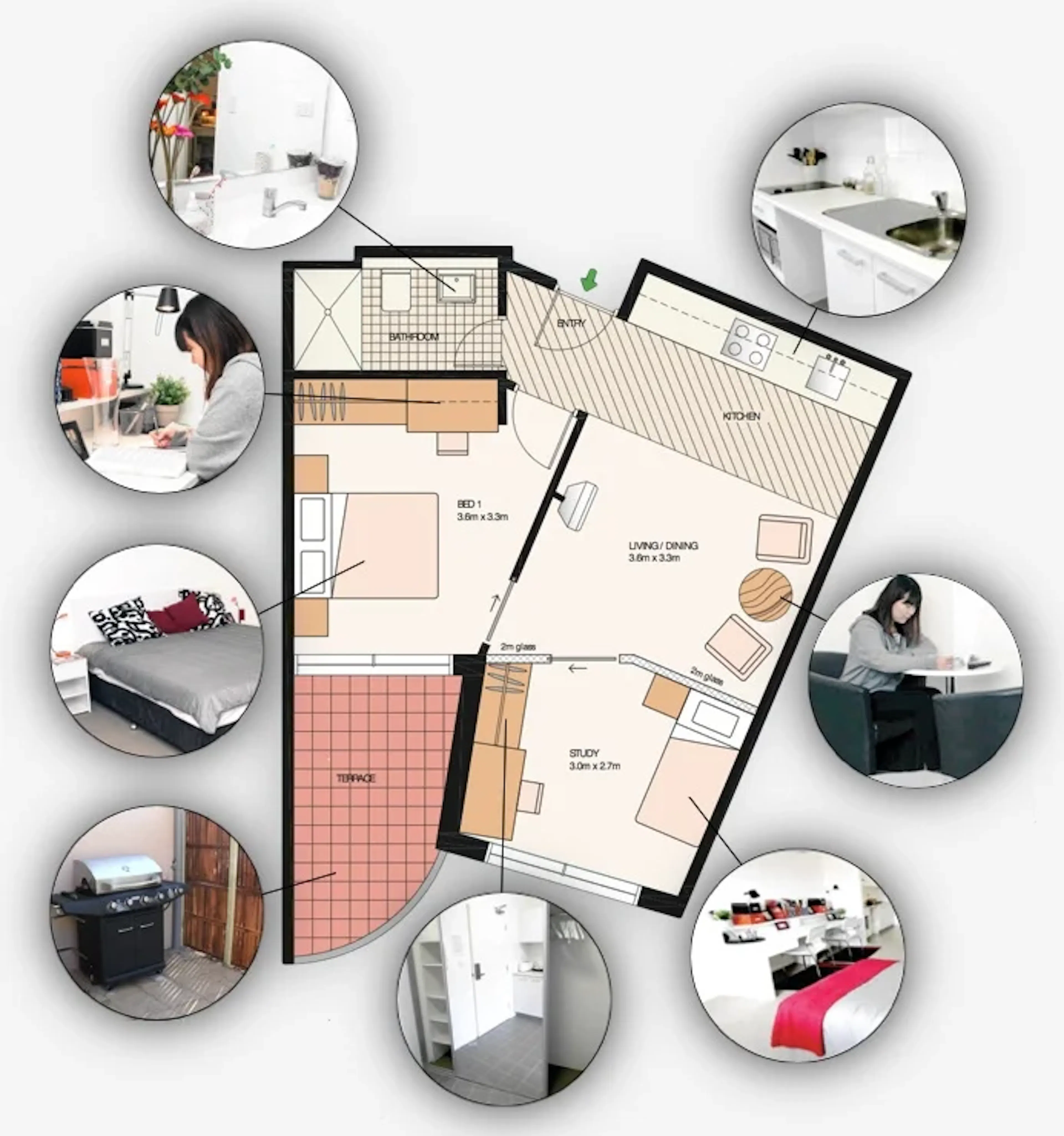 1 Bedroom Apartment FLOOR_PLAN 1