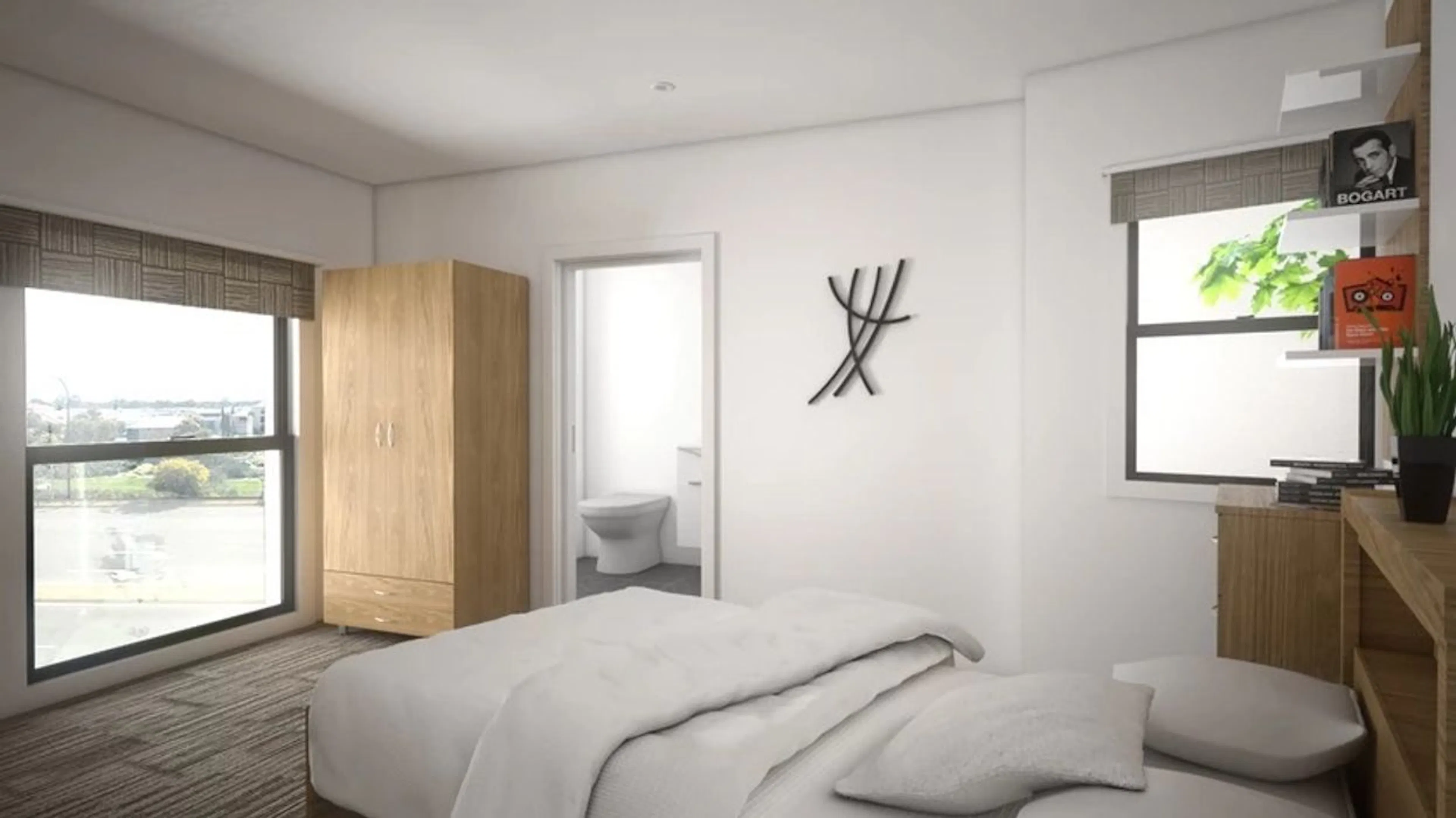 1 Bedroom in a 2 Bedroom Apartment with Window & Shared Bathroom (+WC) ROOM 4