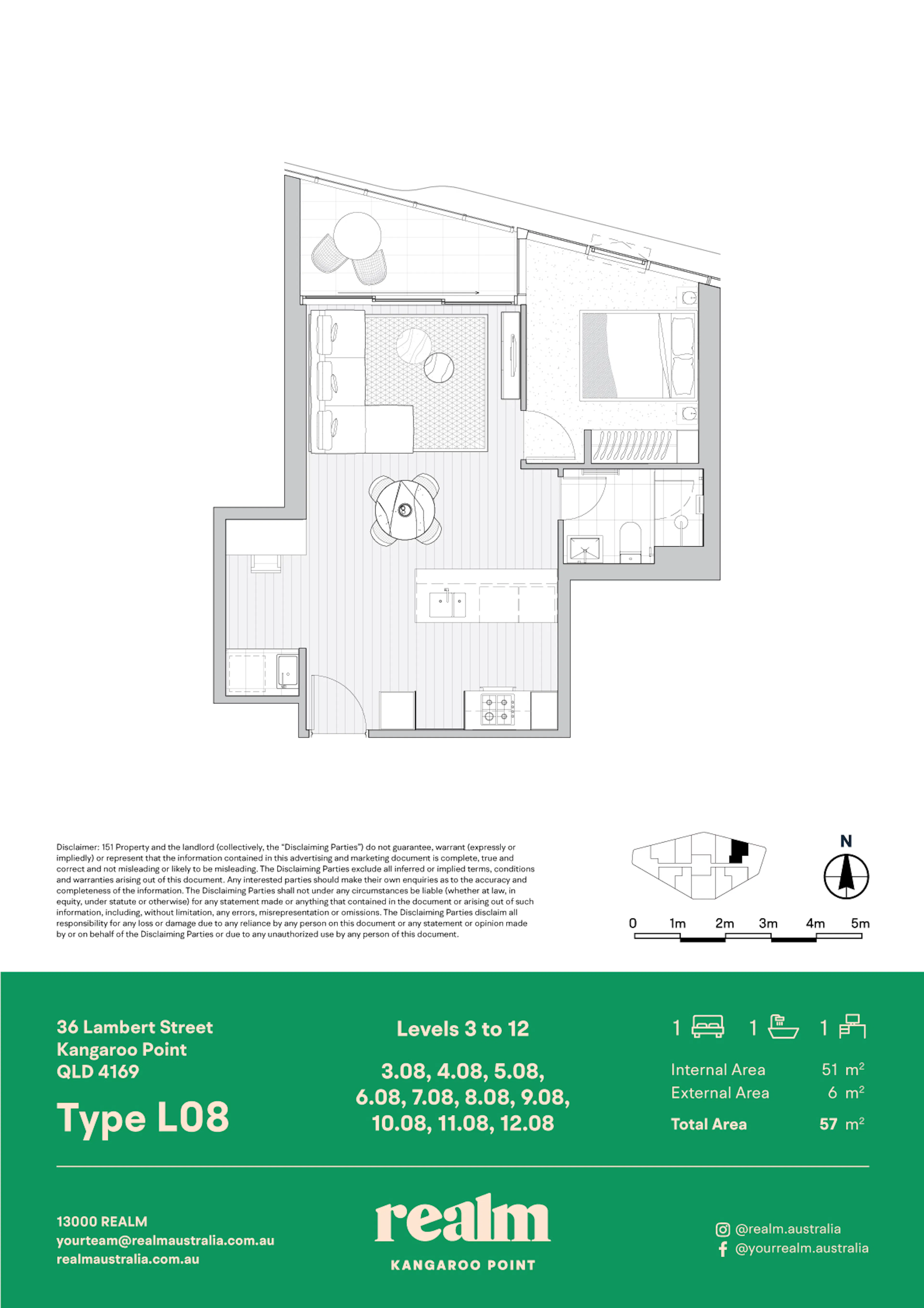 1 Bed, 1 Bath FLOOR_PLAN 3