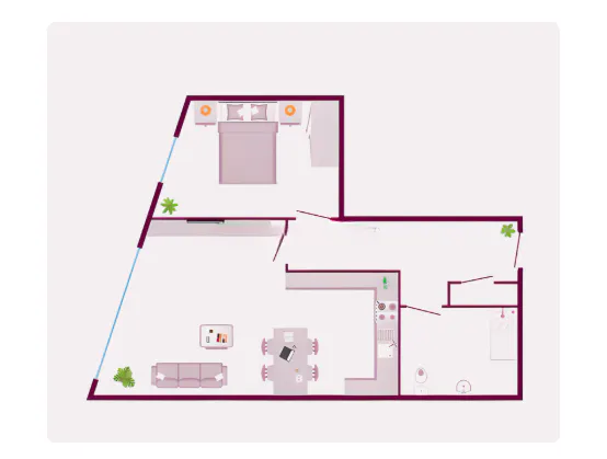 1 Bed Apartment