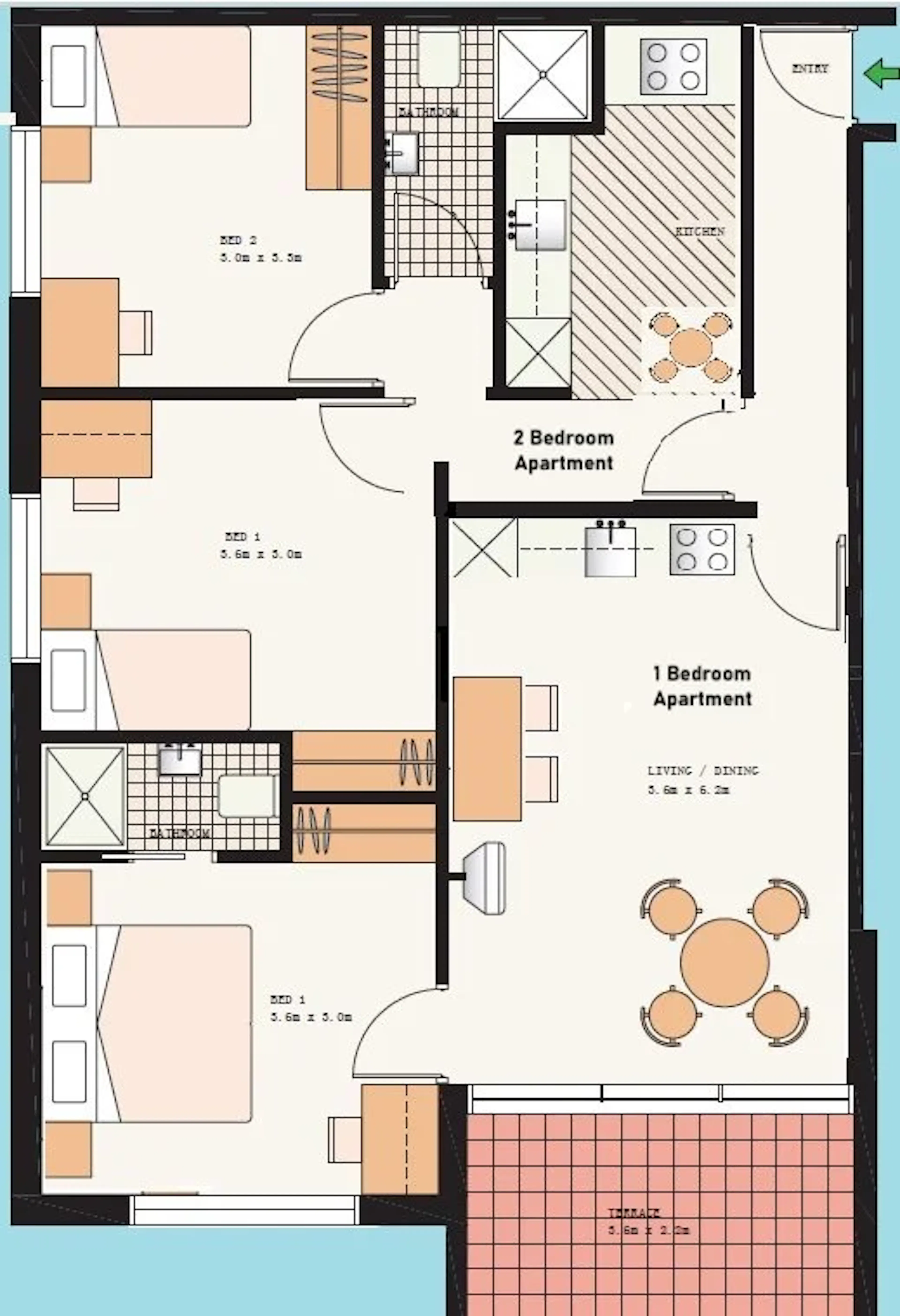 2 Bedroom Apartment FLOOR_PLAN 2