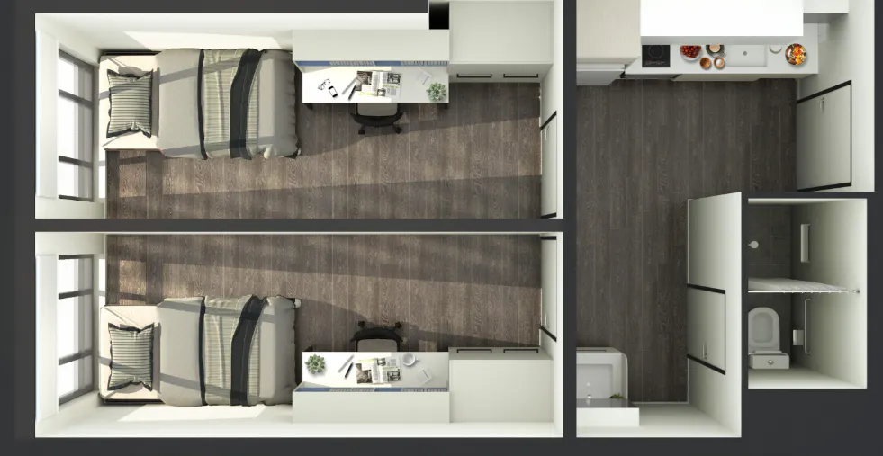2 Bedroom Apartment - High Floor FLOOR_PLAN 4