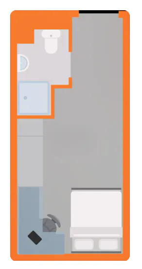 3/4 Bed Standard Ensuite