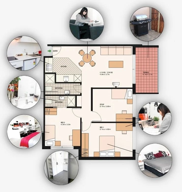 unigarden-canberra-3 Bedroom Apartment