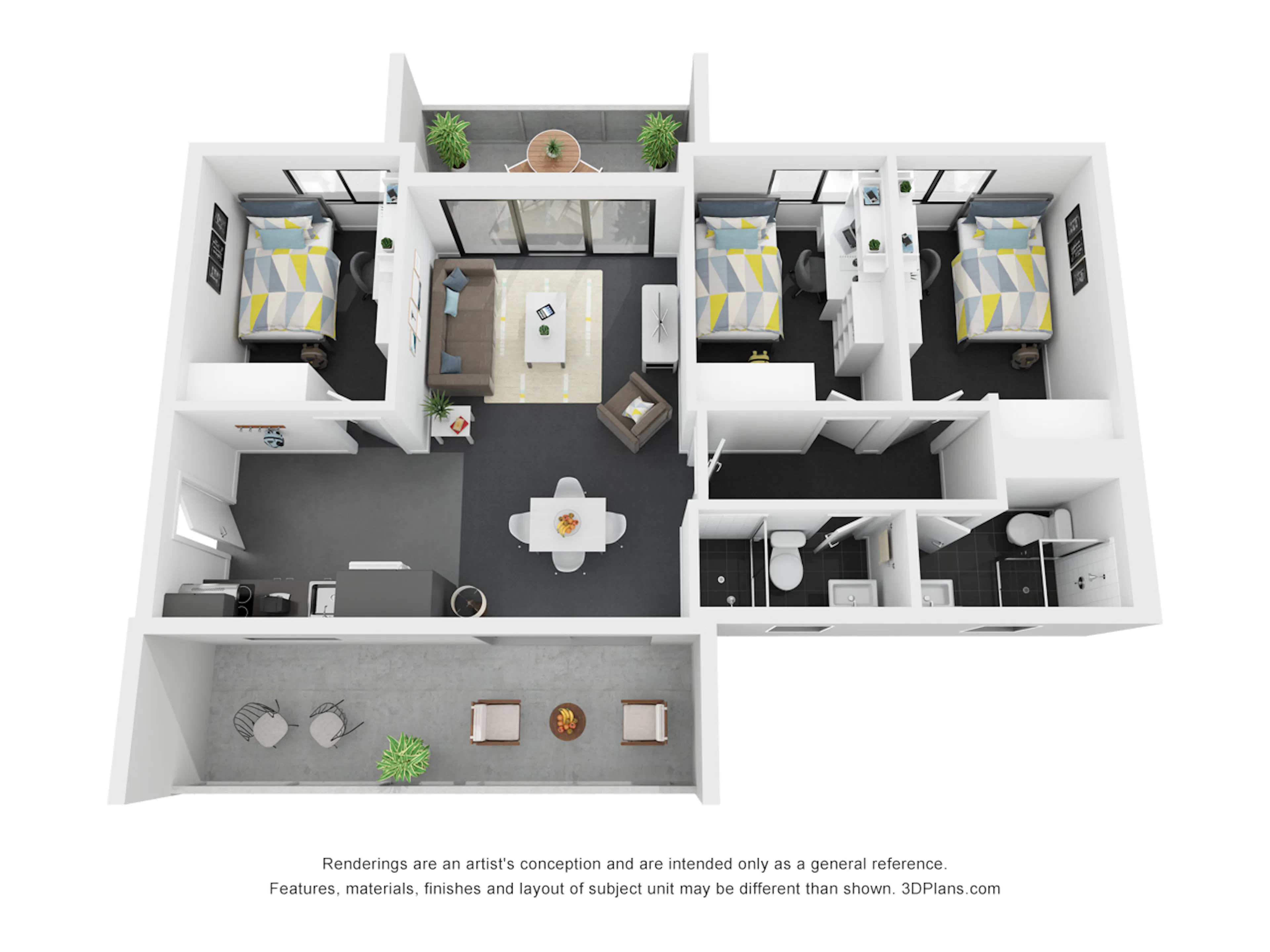 3 Bedroom Apartment FLOOR_PLAN 2
