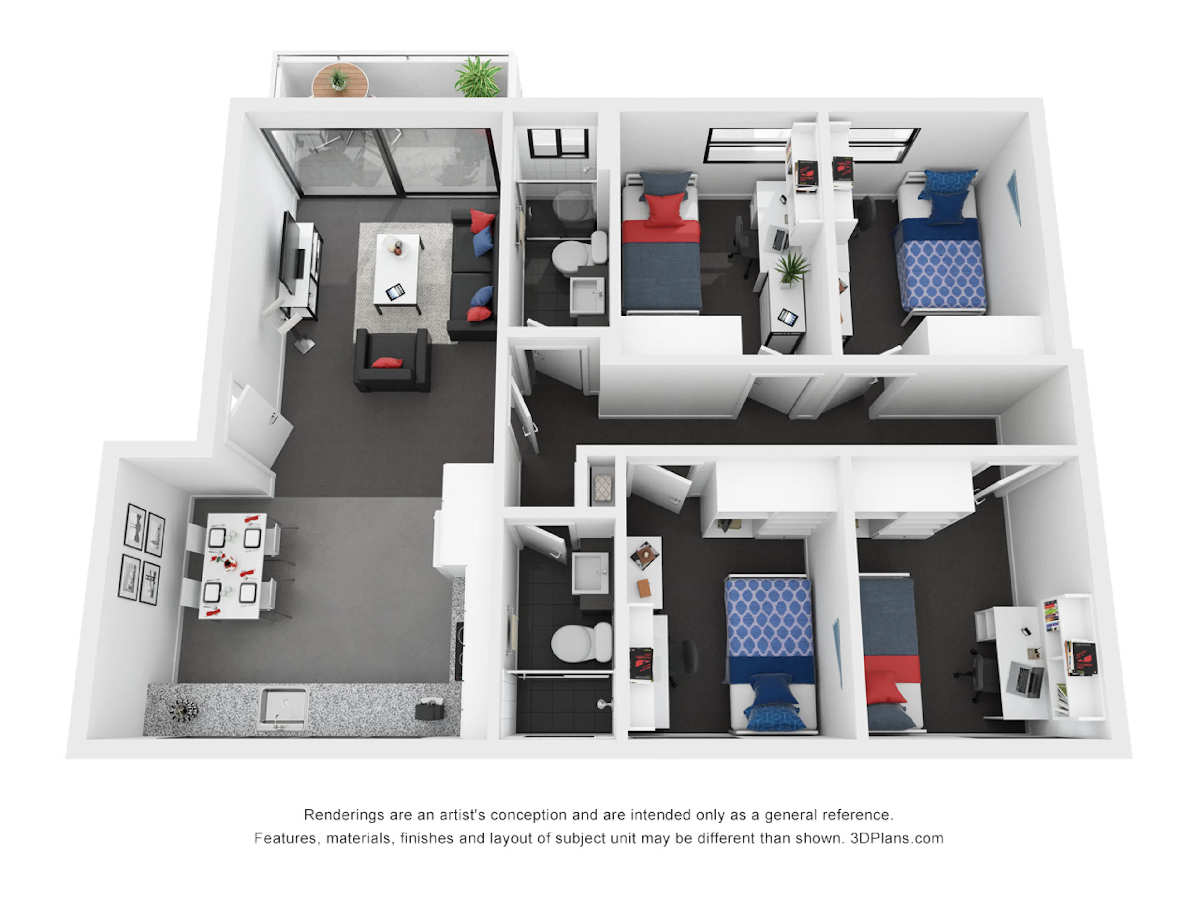 4 Bedroom Apartment FLOOR_PLAN 3