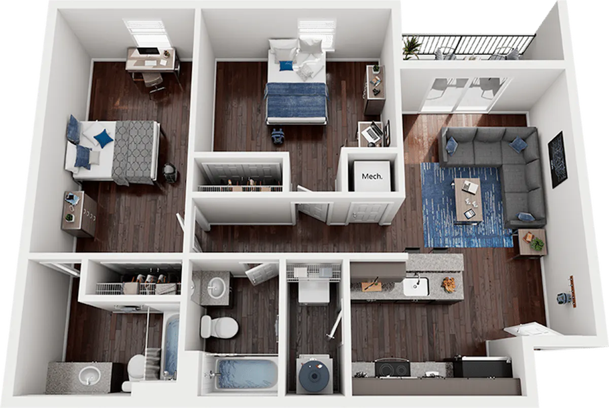 2 Bedroom Apartment FLOOR_PLAN