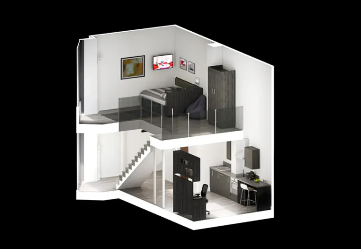 Bronze Mezzanine Apartment