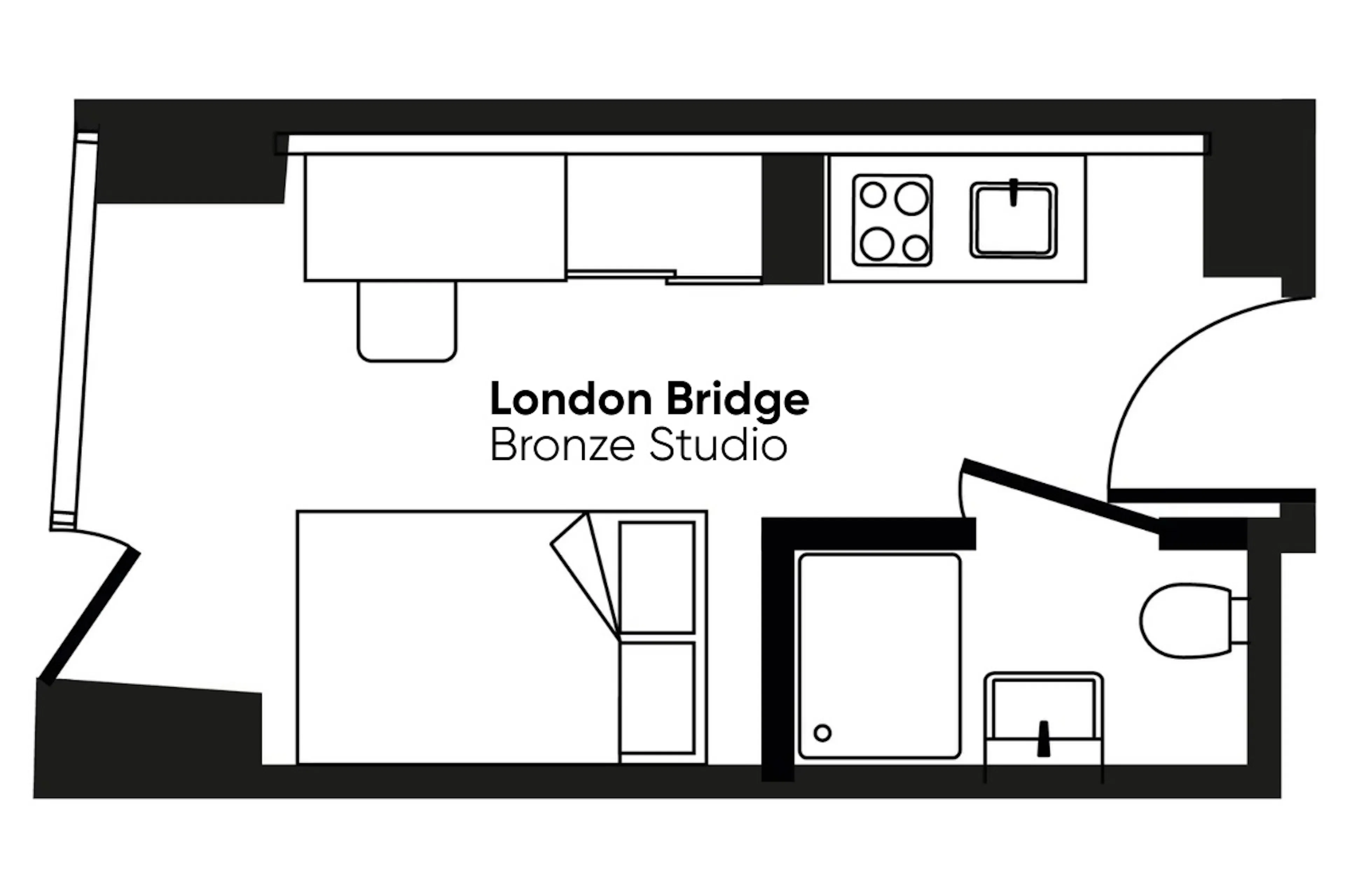 Bronze Studio - Standard View Mid Level FLOOR_PLAN 3