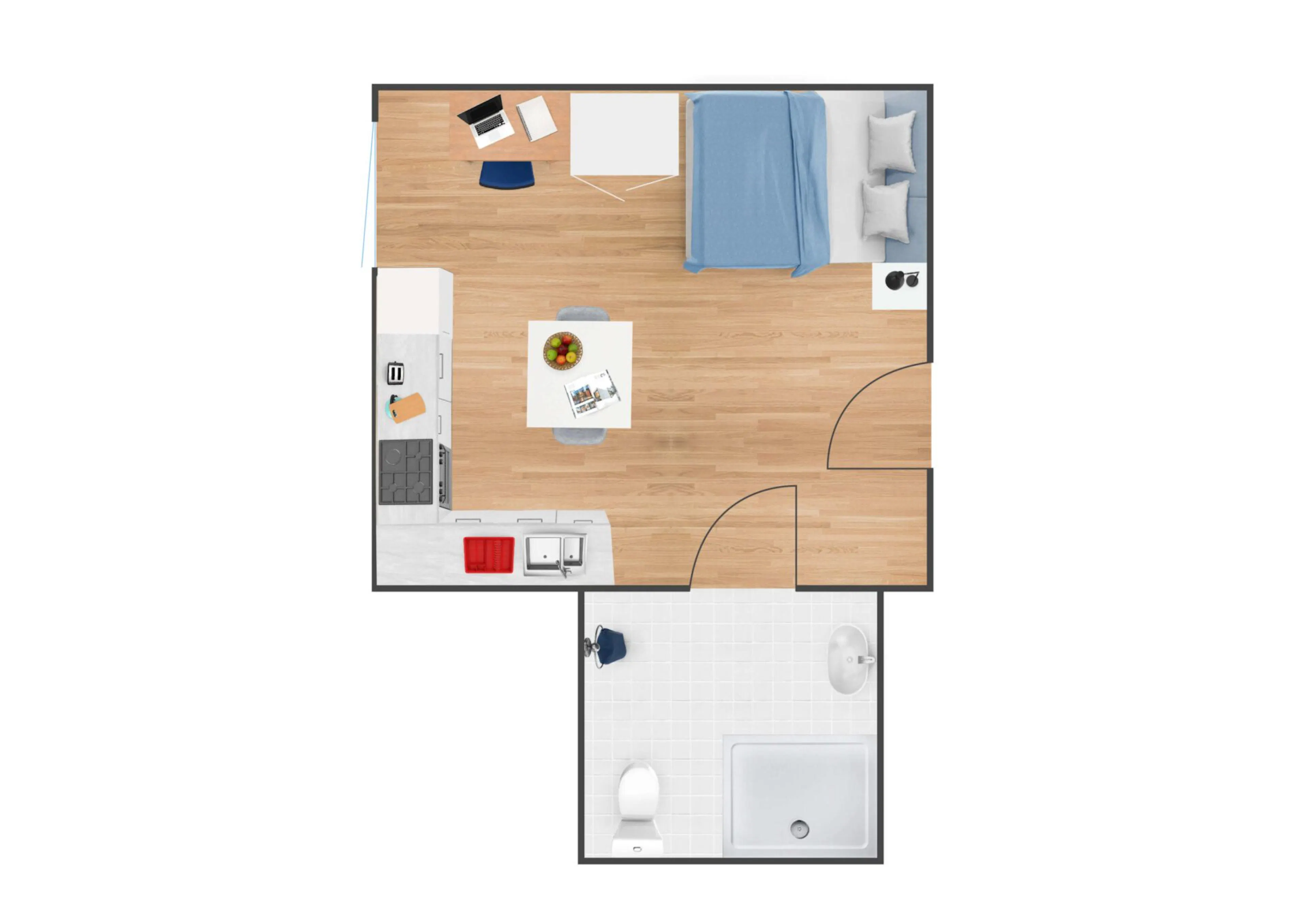 Classic Studio for 2 FLOOR_PLAN 3