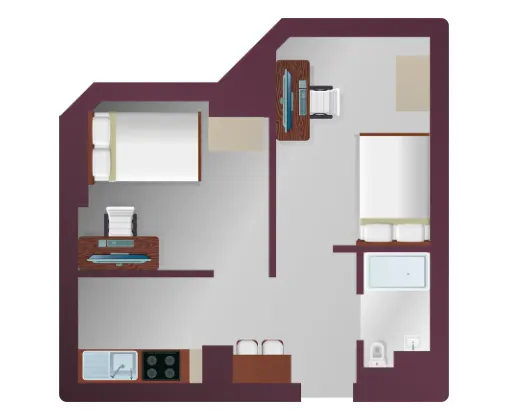 Standard 2 Bedroom Flat
