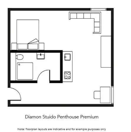 Diamond Studio Penthouse Premium View