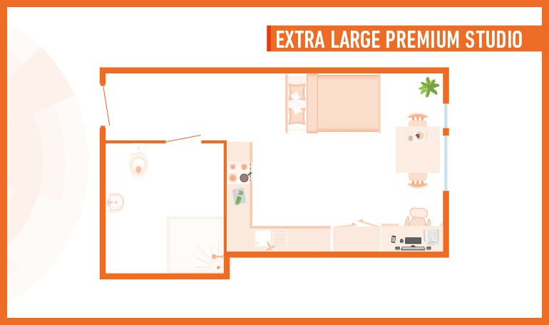 Extra Large Premium Accessible Studio