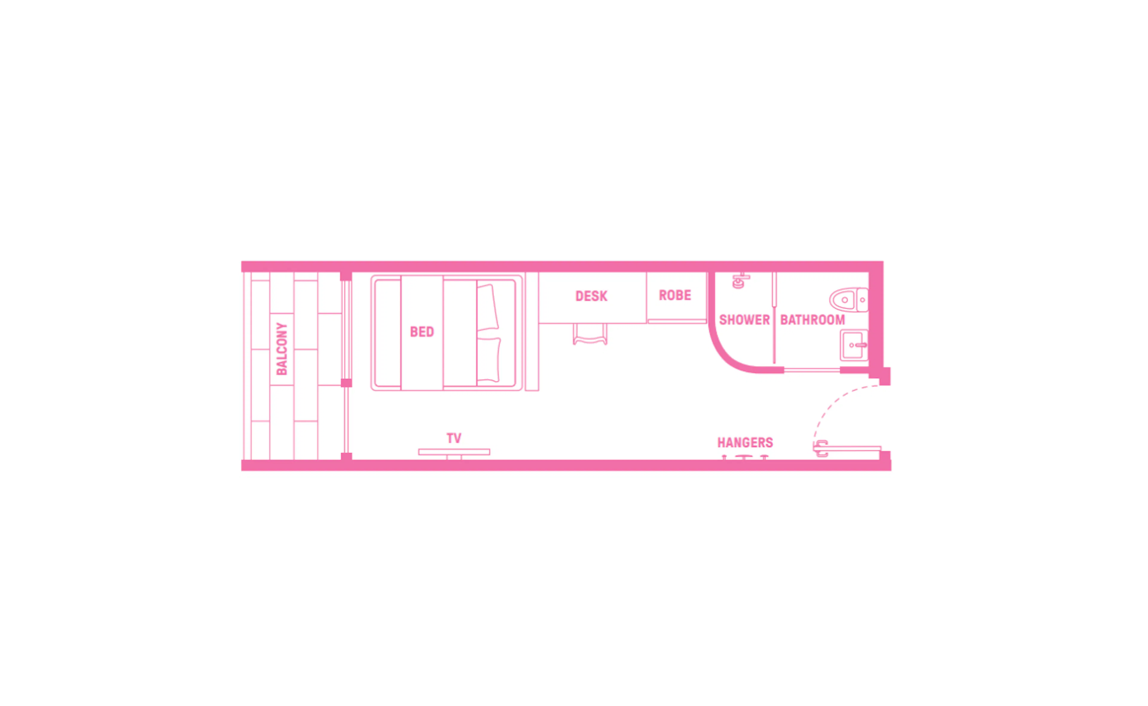 Double Ensuite room with Balcony FLOOR_PLAN 3