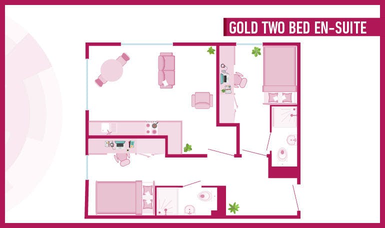 Gold Two Bed En-suite