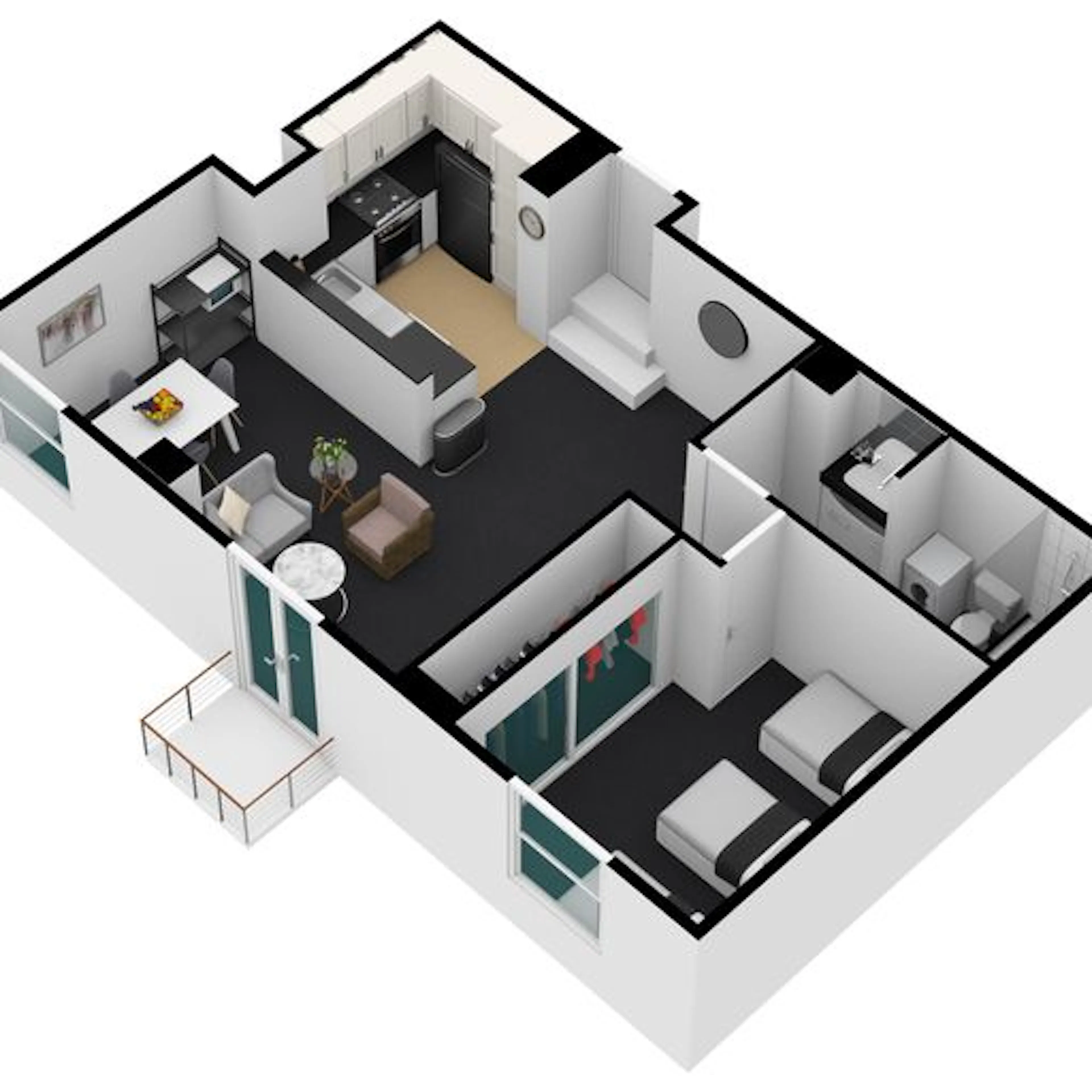One bedroom Apartment (32) FLOOR_PLAN 3