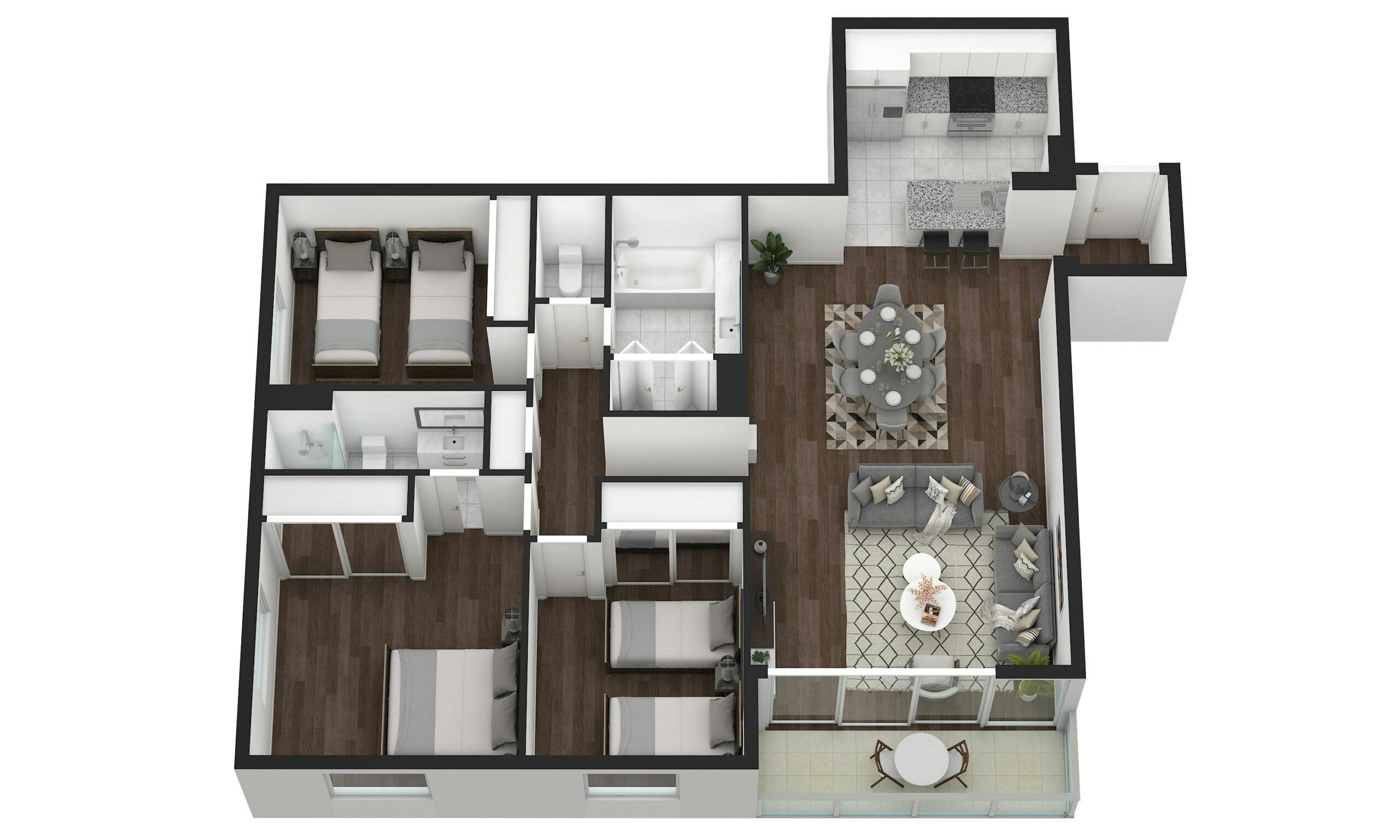 33-la-trobe-street-melbourne-3 Bedroom apartment (121)