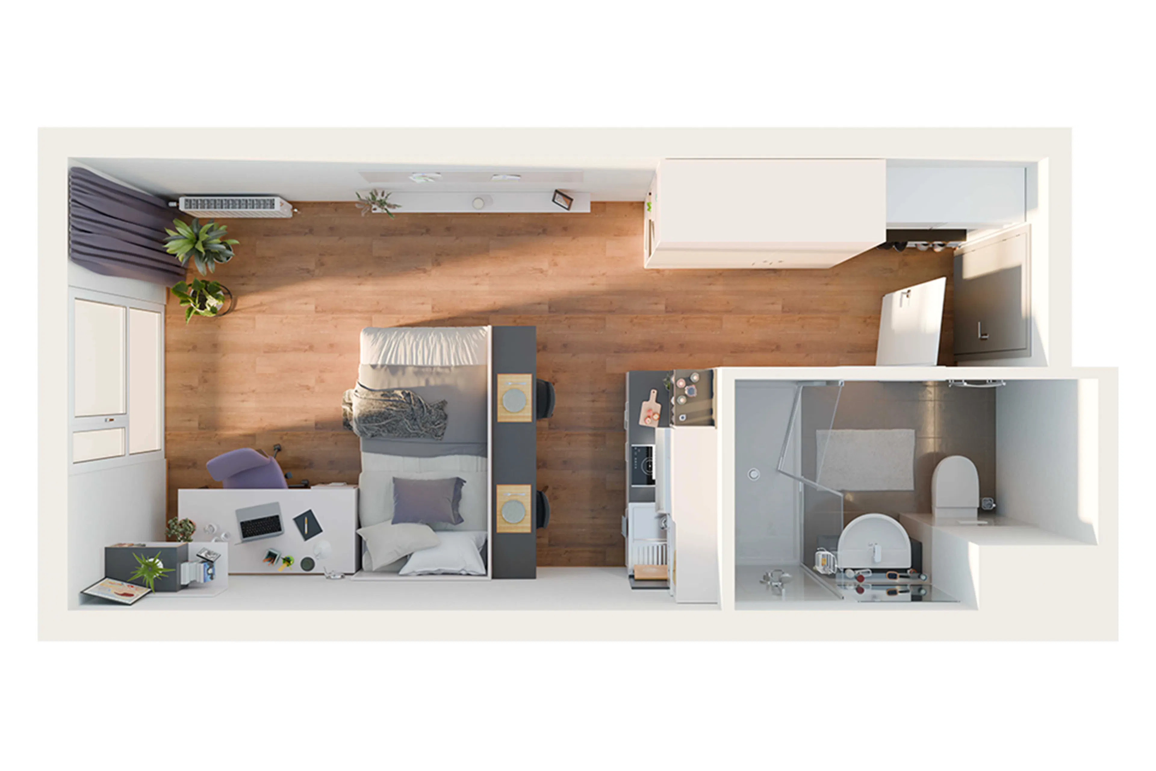 Single Studio (Lower Floor) FLOOR_PLAN 4