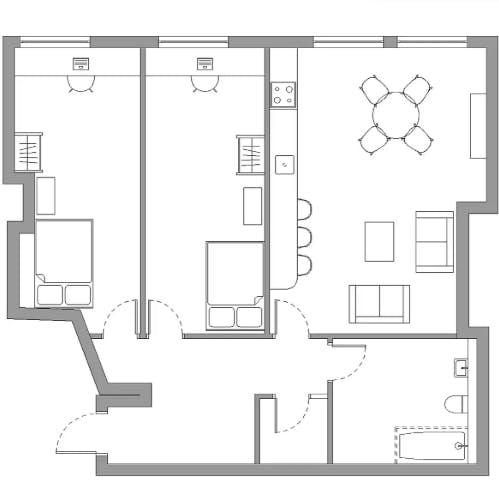 Gold 2 Bed Apartment