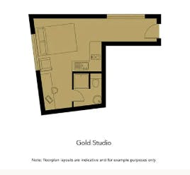 Gold Studio Upper level
