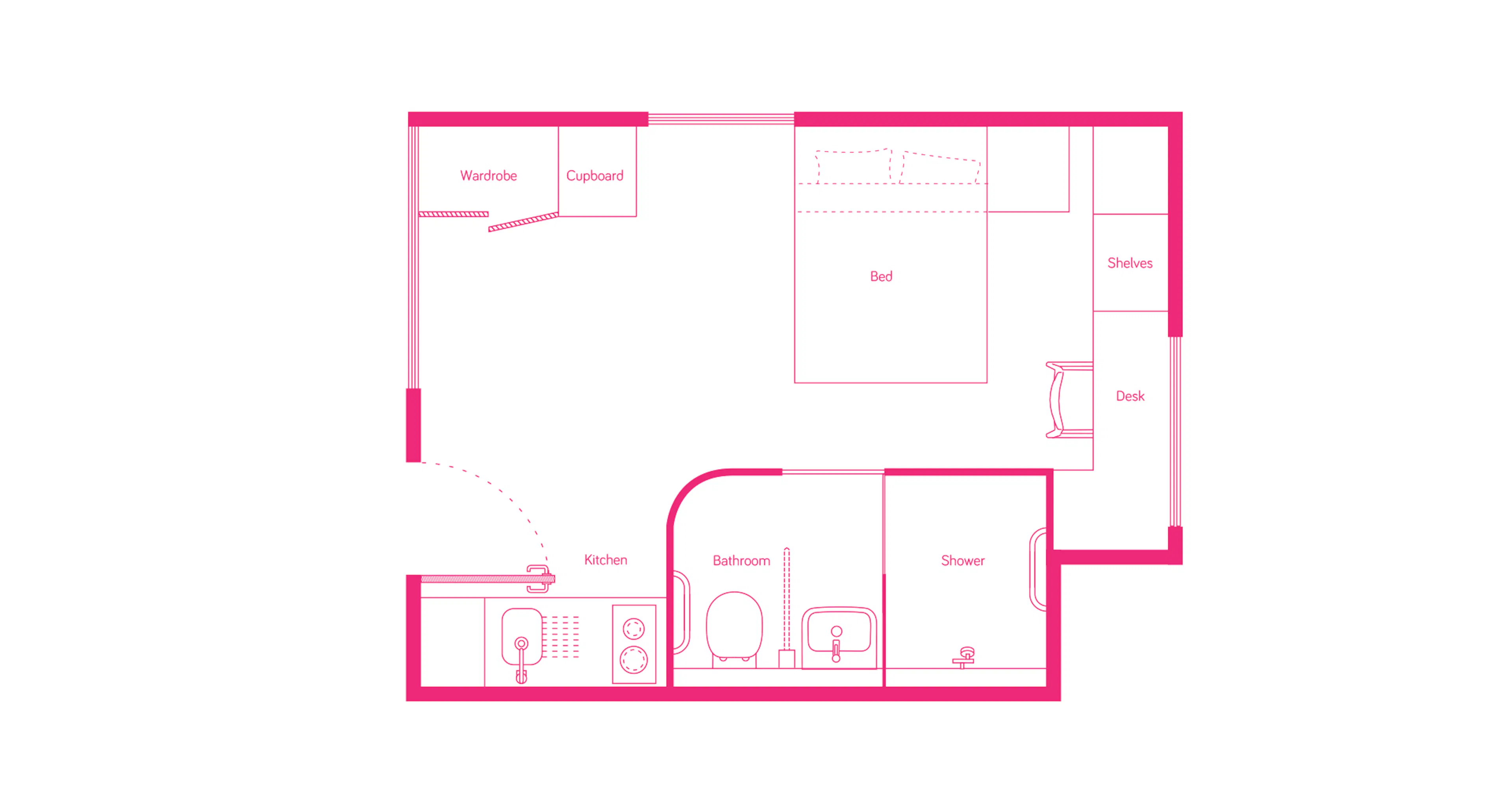 Large Studio Apartment FLOOR_PLAN 3