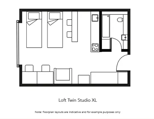 Loft Twin Studio Lower Level