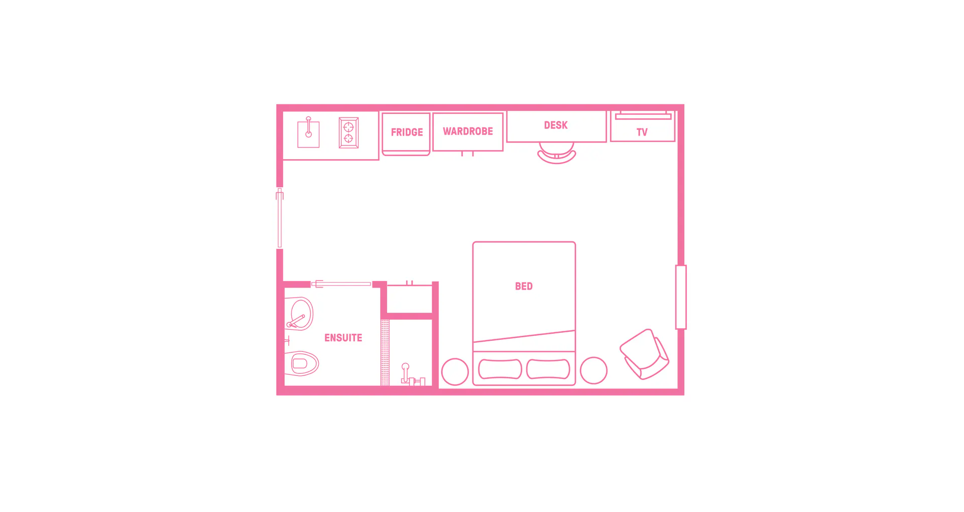 Medium Studio Apartment FLOOR_PLAN 4