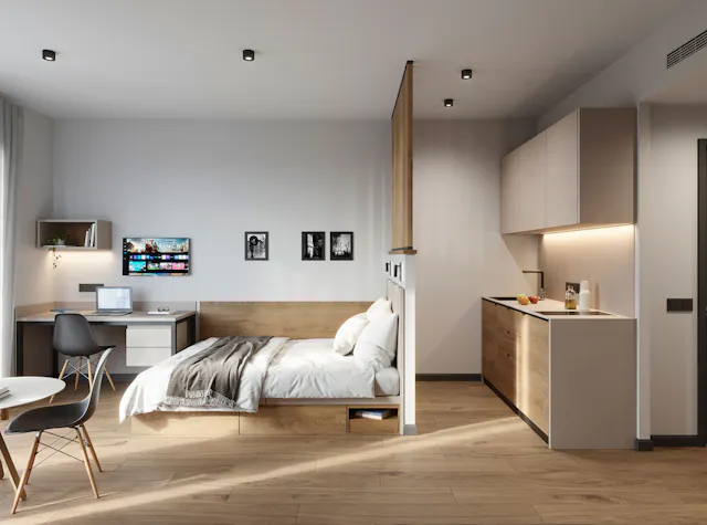 Premium Studio with Large Bed room image 1