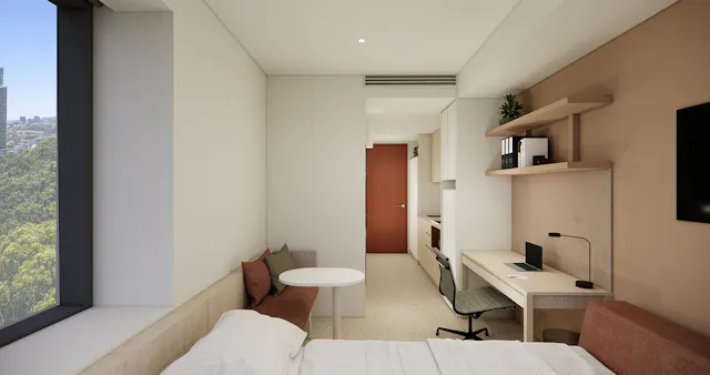 Premium Corner Studio Apartment room image 2