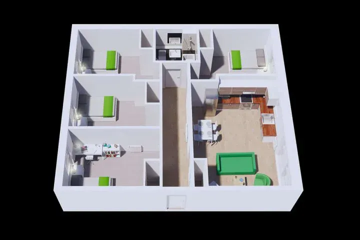 Premium Plus – Large 3 Bed Flats