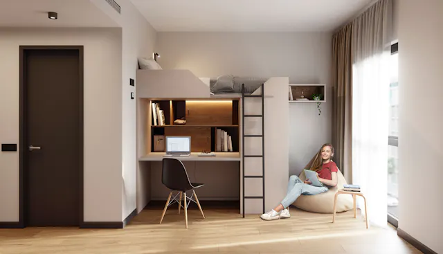 Single Postgraduate Studio room image 2