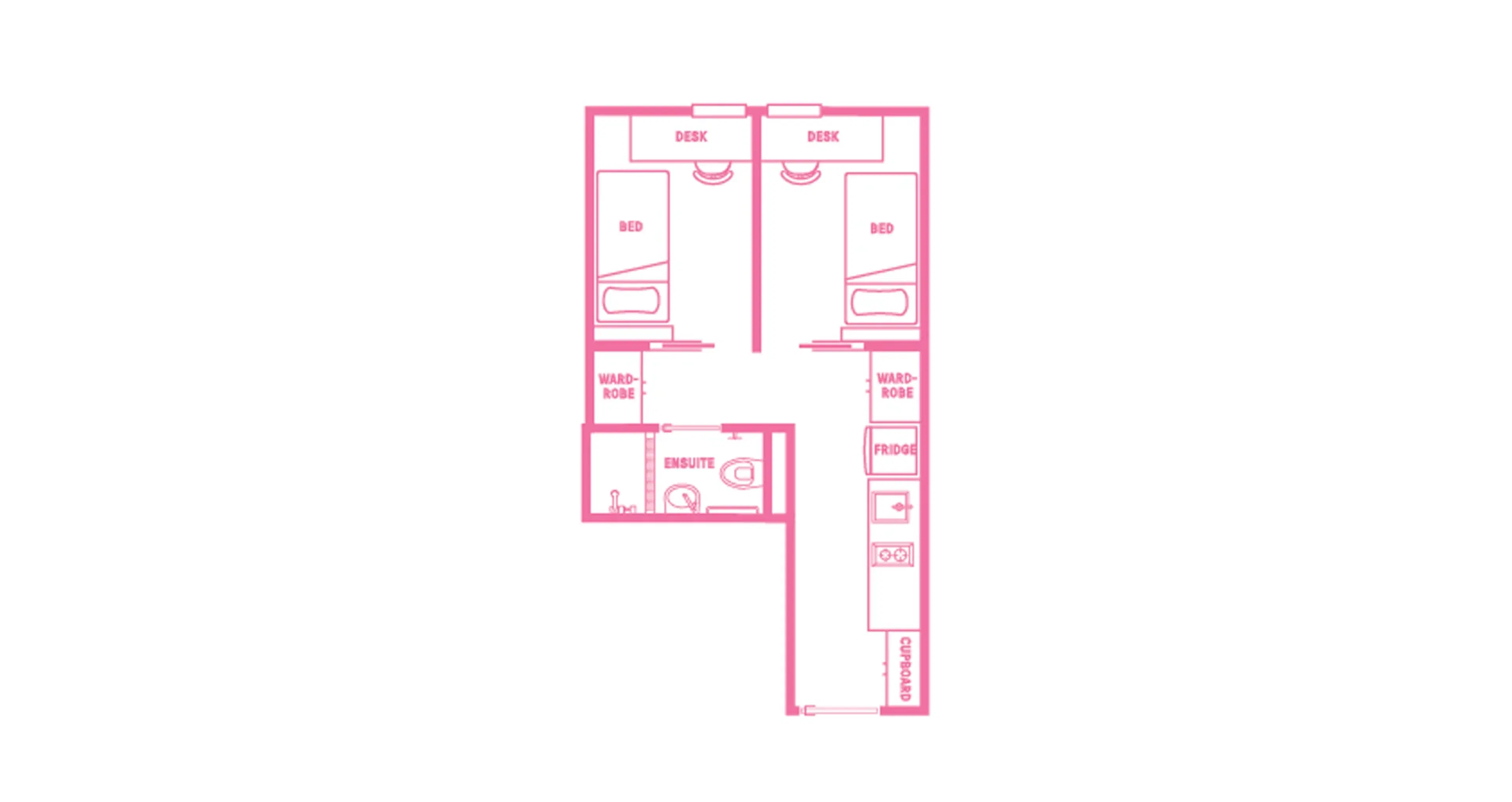 2 Bedroom Studio Apartment FLOOR_PLAN 2