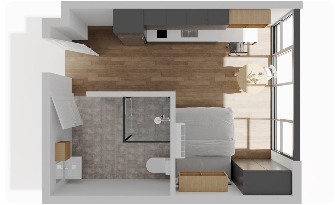 unilodge-at-melbourne-melbourne-Studio Queen