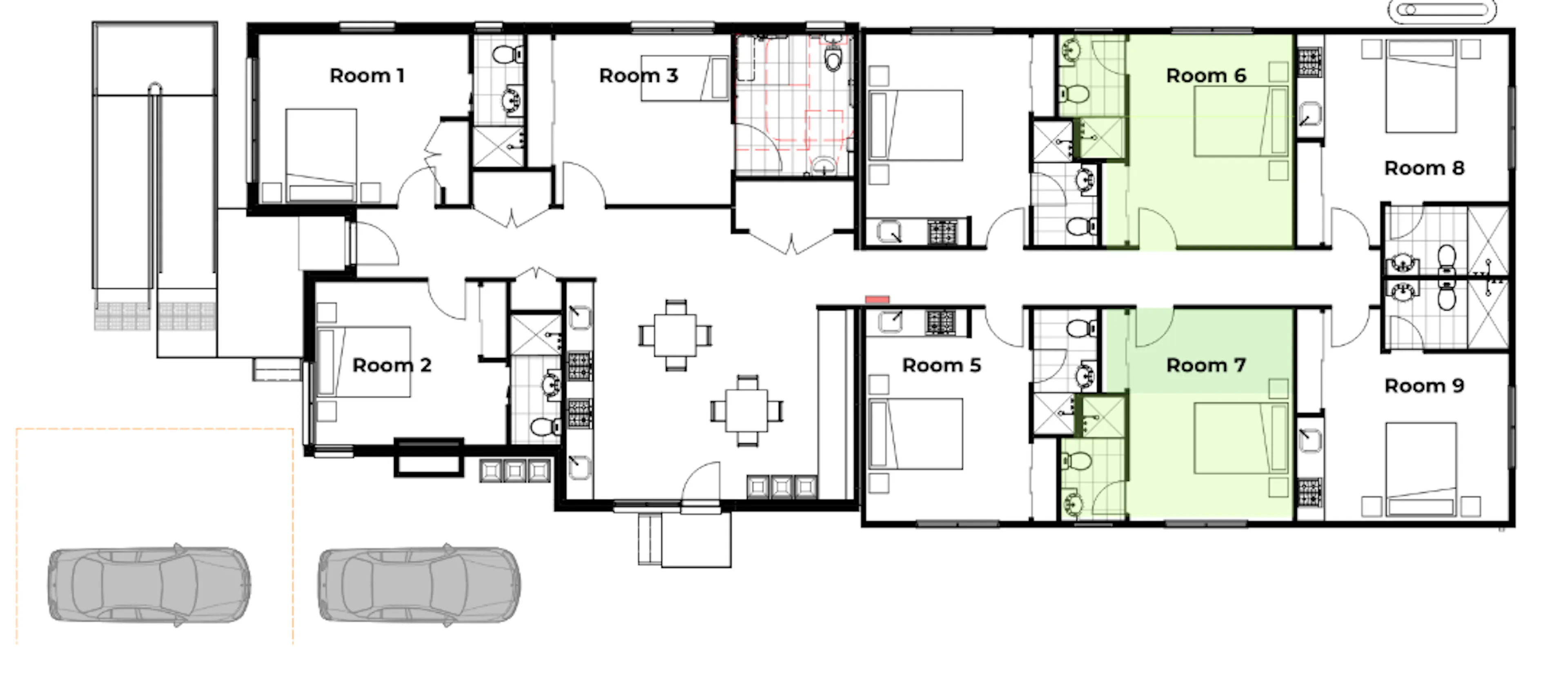 Twin Room - Ensuite FLOOR_PLAN 2