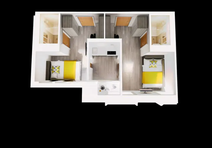 Silver 2-Bed Apartment