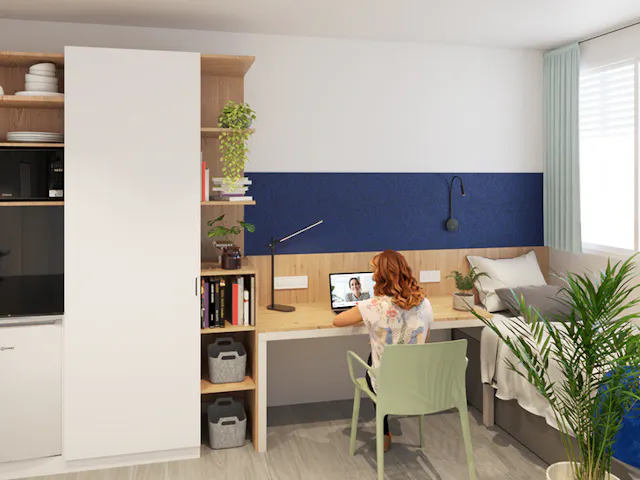 Single + with kitchen room image 1
