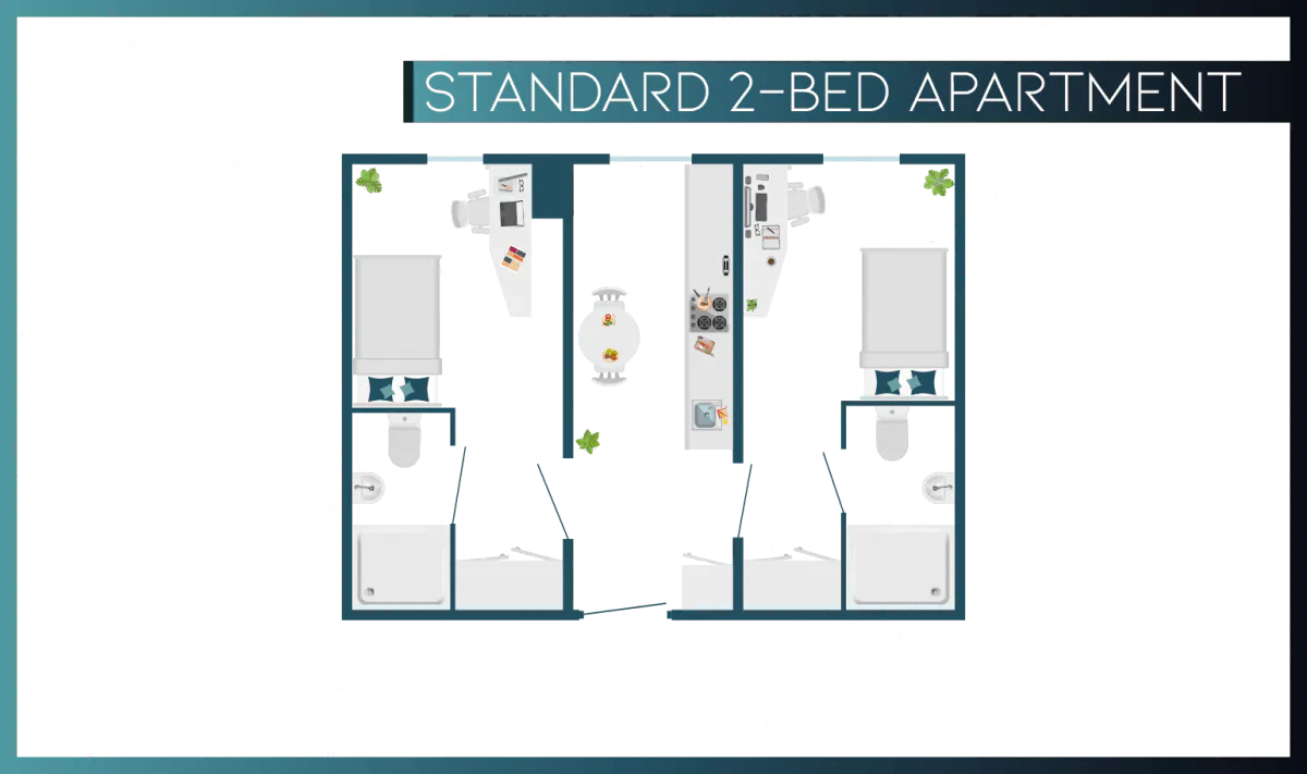 Standard 2 Bed Apartment FLOOR_PLAN 2