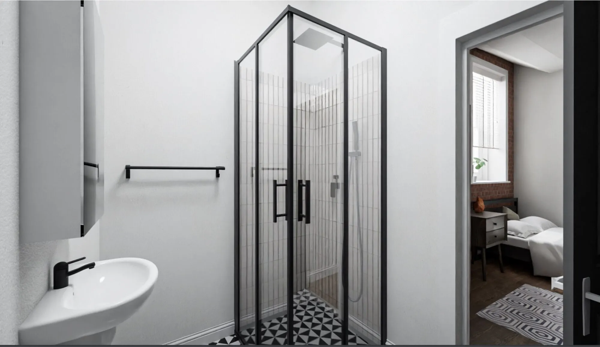 1 Bedroom Apartment BATHROOM 3