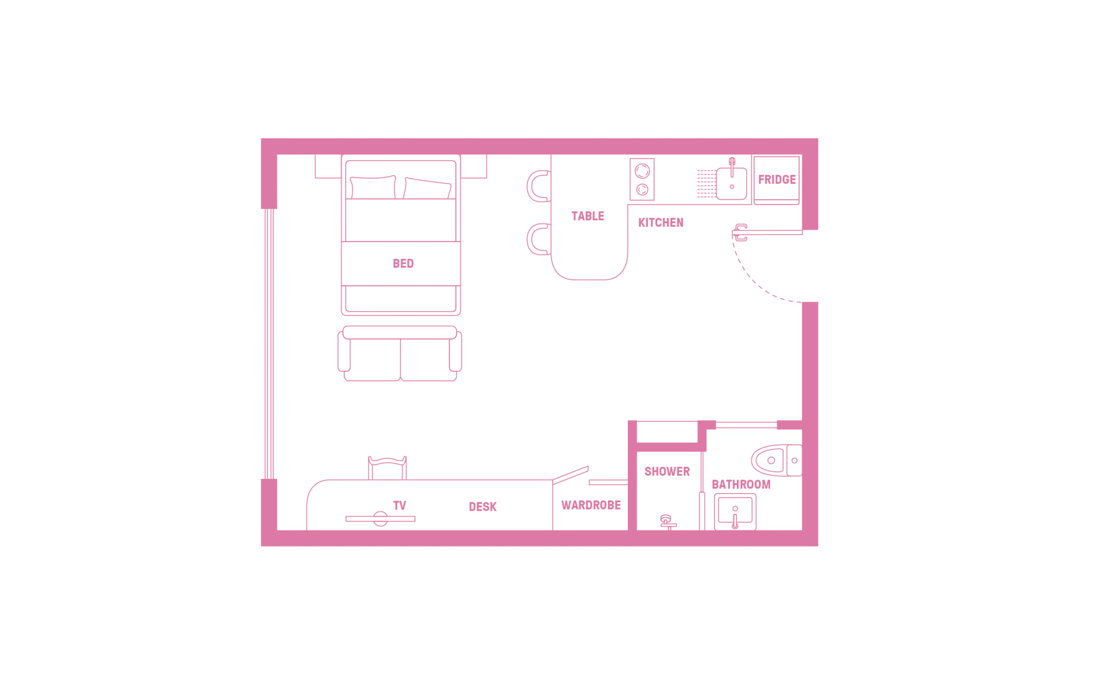 Ultra Studio Apartment FLOOR_PLAN 3