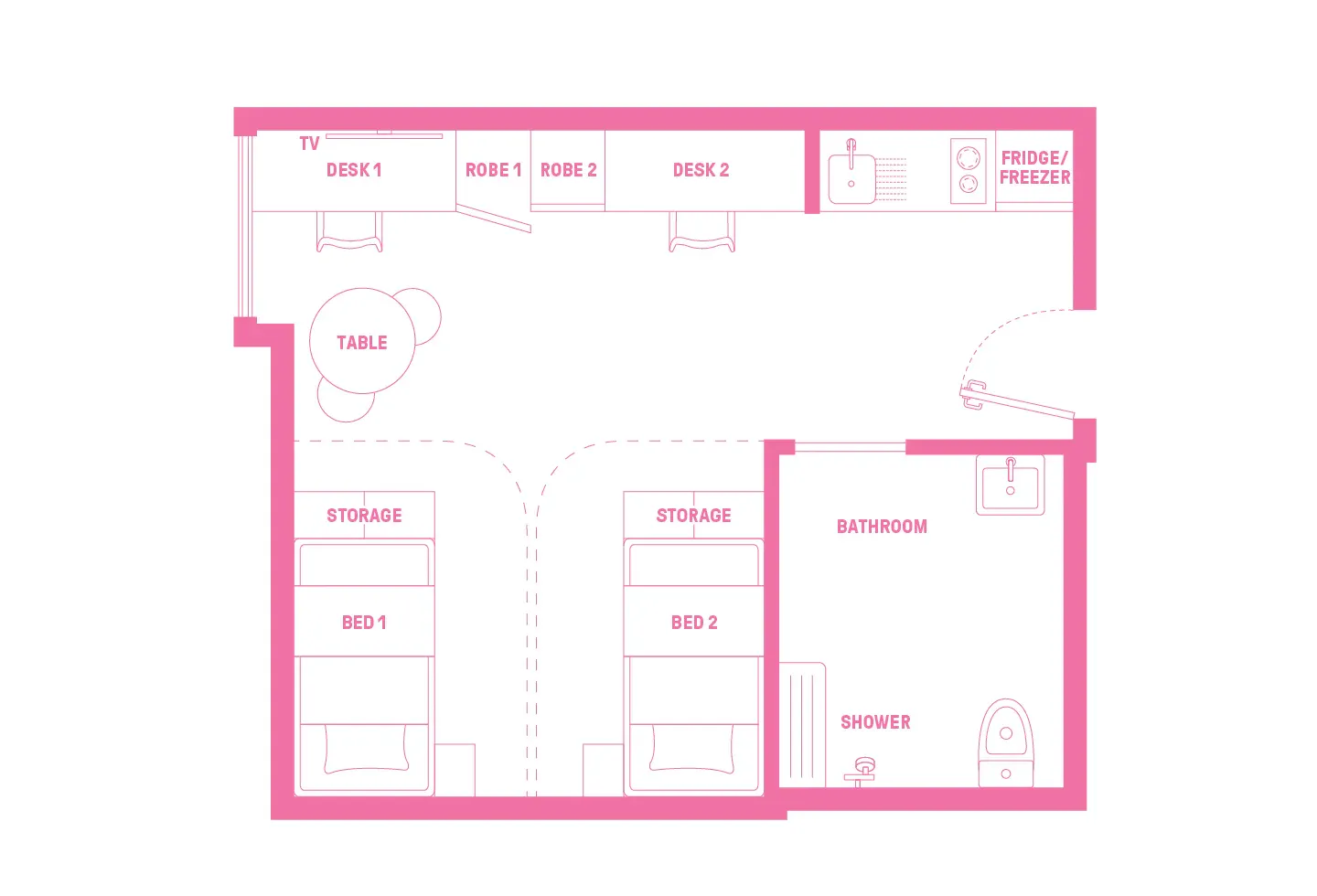 Twin Apartment FLOOR_PLAN 1