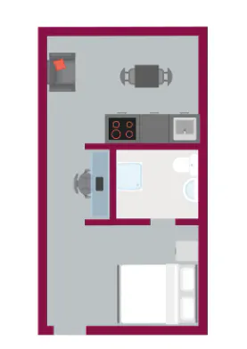 Top Floor Deluxe Studio