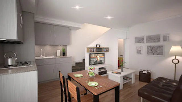 1 Bedroom in a 3 Bedroom Apartment with Balcony & Shared Bathroom room image 2