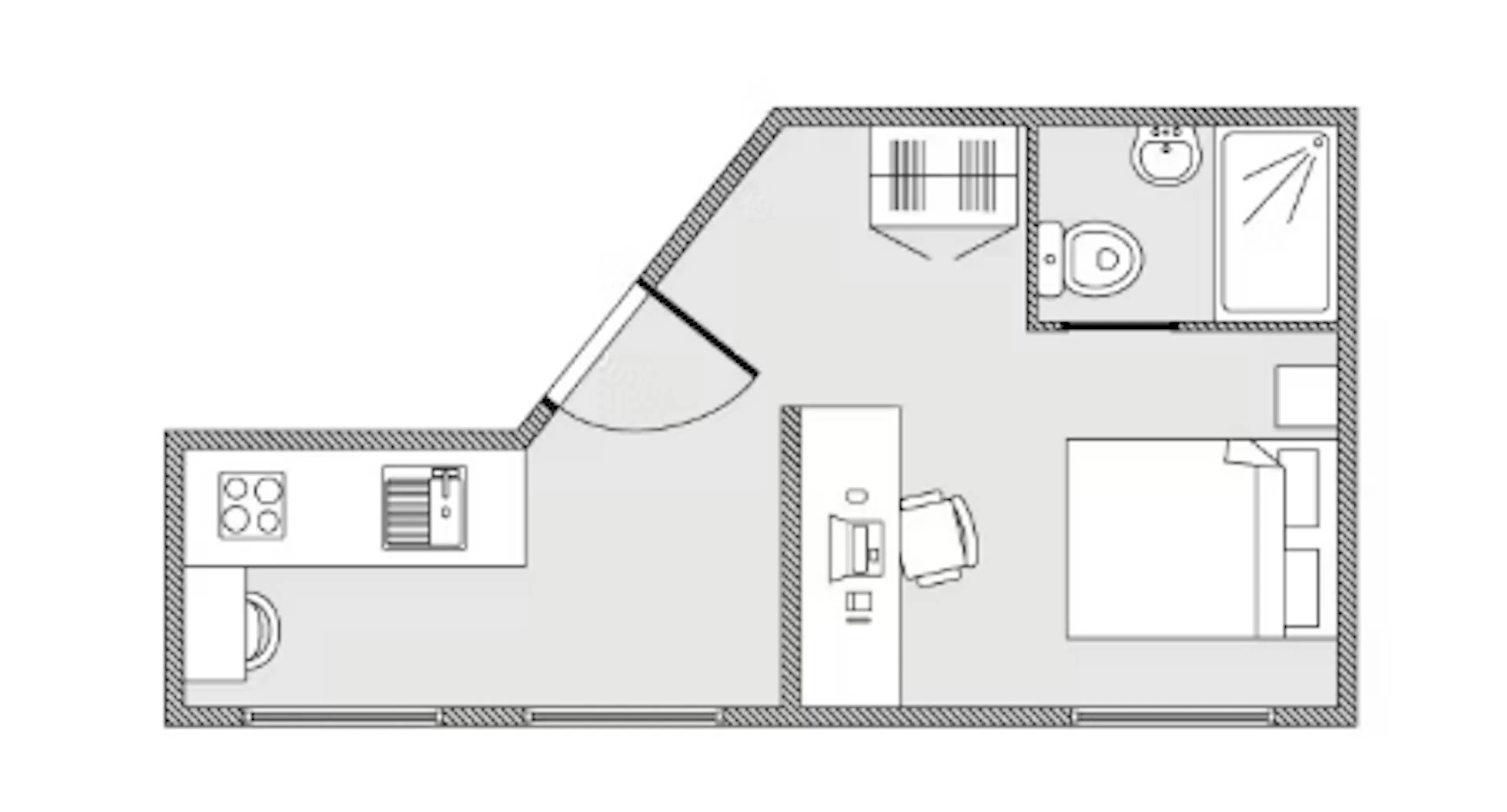 Deluxe Studio FLOOR_PLAN 4