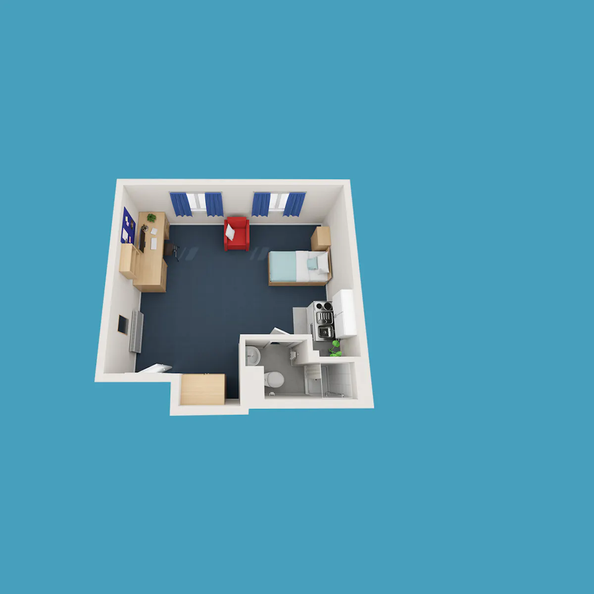 Studio Apartment FLOOR_PLAN