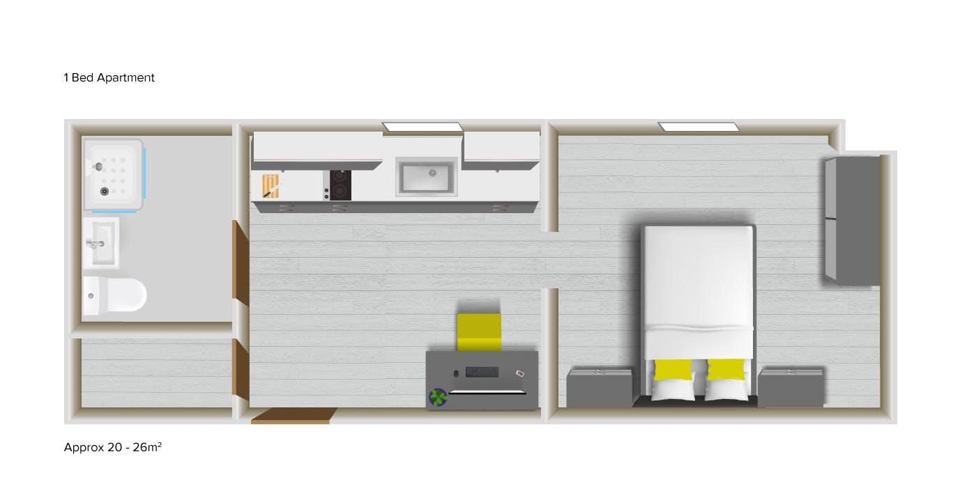 1 Bedroom Apartment