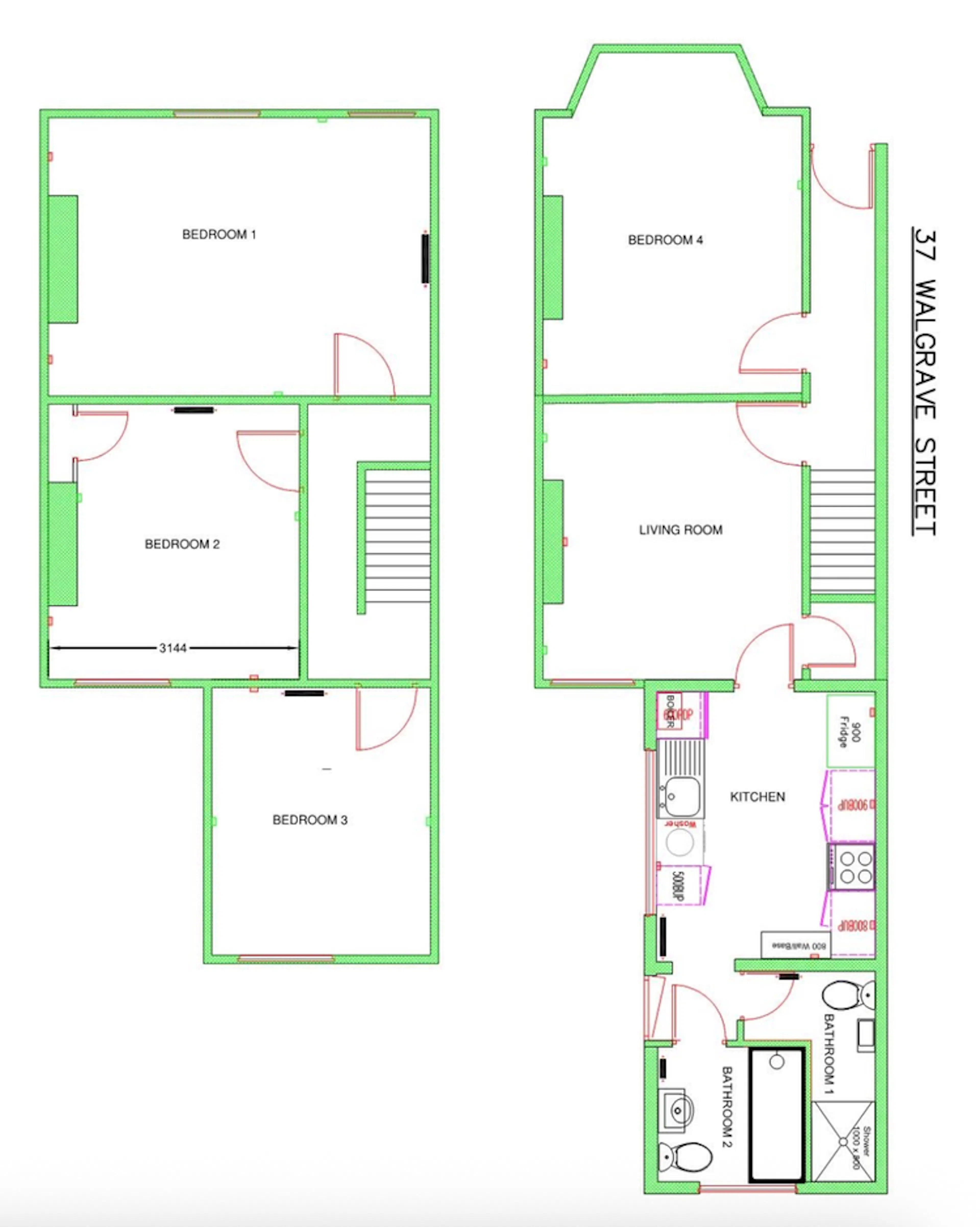 4 Bedroom Apartment FLOOR_PLAN 2