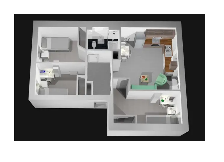 2 Bed Flat With Study