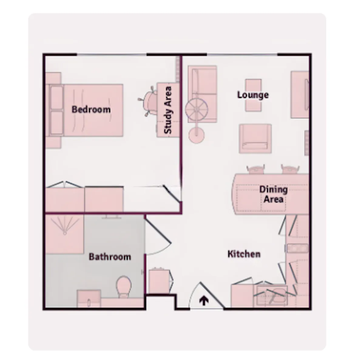 Penthouse 1 Bed Apartment FLOOR_PLAN