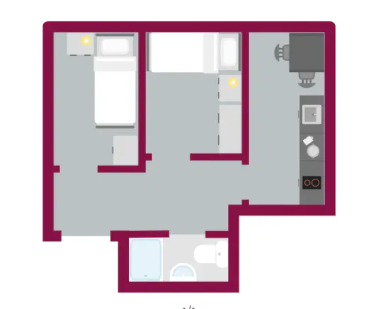 2 Bed Apartment Double Room